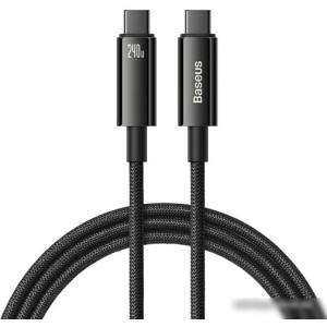Кабель Baseus Tungsten Gold Fast Charging Data Cable USB Type-C - USB Type-C (1 м, черный)