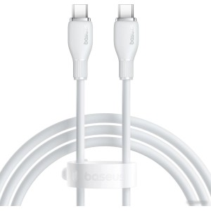 Кабель Baseus Pudding Series Fast Charging Cable 100W USB Type-C - USB Type-C (2 м, белый)