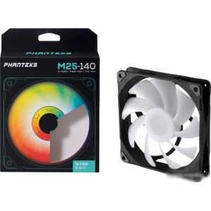 Вентилятор для корпуса Phanteks M25-140 D-RGB PH-F140M25_DRGB_PWM_BK01 Вентилятор для корпуса Phanteks M25-140 D-RGB PH-F140M25_DRGB_PWM_BK01