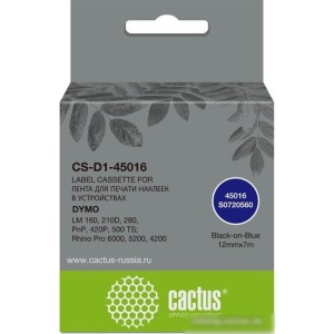 Картридж CACTUS CS-D1-45016 (аналог Dymo D1-45016)