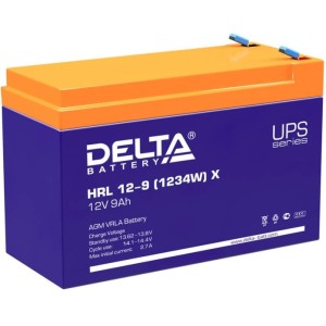 Аккумулятор для ИБП Delta HRL 12-9 (1234W) X (12В/9 А·ч) Аккумулятор для ИБП Delta HRL 12-9 (1234W) X (12В/9 А·ч)