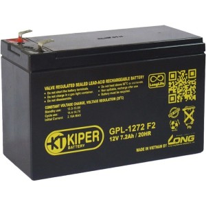 Аккумулятор для ИБП Kiper GPL-1272 F2 (12В/7.2 А·ч) Аккумулятор для ИБП Kiper GPL-1272 F2 (12В/7.2 А·ч)