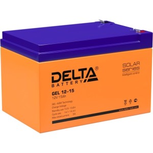 Аккумулятор для ИБП Delta GEL 12-15 (12В/15 А·ч) Аккумулятор для ИБП Delta GEL 12-15 (12В/15 А·ч)