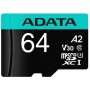 Карта памяти A-Data Premier Pro AUSDX64GUI3V30SA2-RA1 microSDXC 64GB (с адаптером)