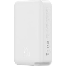 Внешний аккумулятор Baseus Magnetic Mini Wireless Fast Charge Power Bank 20W 20000mAh (белый)