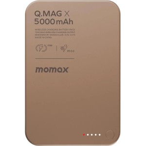 Внешний аккумулятор Momax Q.Mag X Magnetic IP116A 5000mAh (коричневый)