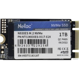 SSD Netac N930ES 1ТB NT01N930ES-001T-E2X SSD Netac N930ES 1ТB NT01N930ES-001T-E2X