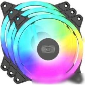 Комплект вентиляторов для корпуса PCCooler F3 T120 ARGB (черный, 3 шт.)