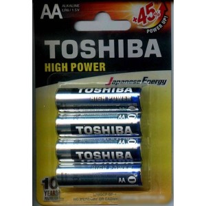 Батарейки Toshiba Alkaline LR6 4BP Батарейки Toshiba Alkaline LR6 4BP