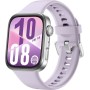 Умные часы Huawei Watch FIT 4 (серебристый, с сиреневым силиконовым ремешком, международная версия) + наушники Huawei FreeBuds SE 2 по акции