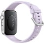 Умные часы Huawei Watch FIT 4 (серебристый, с сиреневым силиконовым ремешком, международная версия) + наушники Huawei FreeBuds SE 2 по акции
