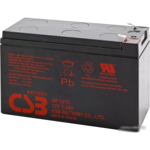 Аккумулятор для ИБП CSB GP1272 F2 (12В/7.2 А·ч)