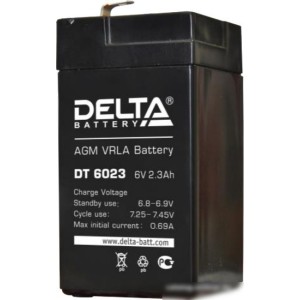 Аккумулятор для ИБП Delta DT 6023 (6В/2.3 А·ч)