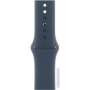 Умные часы Apple Watch SE 2 40 мм (алюминиевый корпус, серебристый/грозовой синий, спортивный силиконовый ремешок S/M)