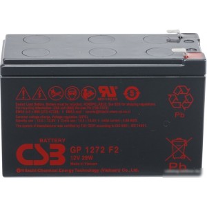 Аккумулятор для ИБП CSB GP1272 28W F2 (12В/7.2 А·ч)