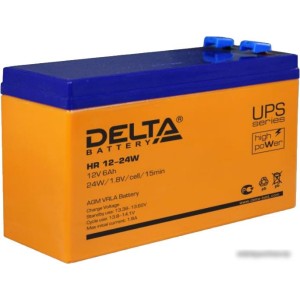 Аккумулятор для ИБП Delta HR 12-24W (12В/6 А·ч)