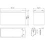 Аккумулятор для ИБП Delta HR 12-24W (12В/6 А·ч)