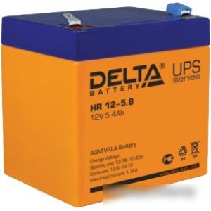 Аккумулятор для ИБП Delta HR 12-5 (12В/5 А·ч)