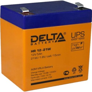 Аккумулятор для ИБП Delta HR 12-21W (12В/5 А·ч)