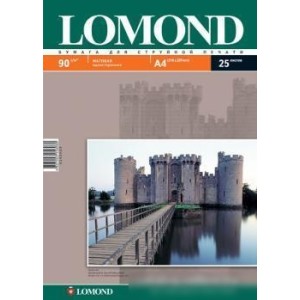 Фотобумага Lomond Матовая А4 90 г/кв.м. 25 листов (0102029)
