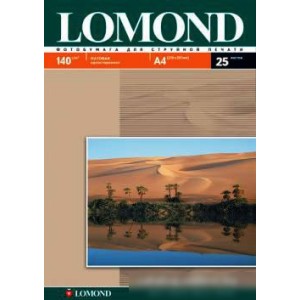 Фотобумага Lomond Матовая А4 140 г/кв.м. 25 листов (0102073)