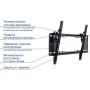 Кронштейн Kromax IDEAL-102 (черный)