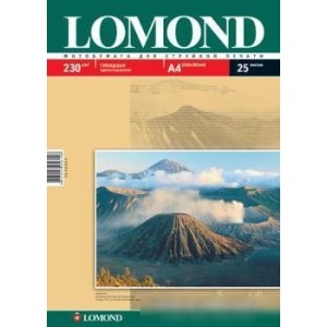 Фотобумага Lomond Глянцевая А4 230 г/кв.м. 25 листов (0102049)