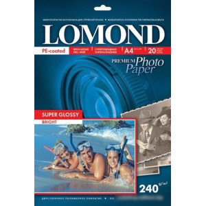 Фотобумага Lomond Суперглянцевая A4 240 г/кв.м. 20 л (1105100)