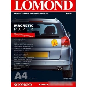 Фотобумага Lomond Magnetic Paper glossy A4, 660 г/м2 2л (2020345)