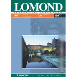 Фотобумага Lomond Матовая A4 160 г/кв.м. 100 листов (0102005)