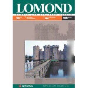 Фотобумага Lomond Матовая A4 90 г/кв.м. 100 листов (0102001)