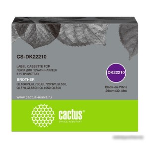 Картридж CACTUS CS-DK22210 (аналог Brother DK-22210)