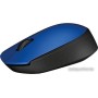 Мышь Logitech M171 Wireless Mouse синий/черный [910-004640]