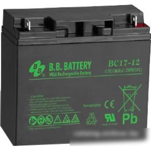 Аккумулятор для ИБП B.B. Battery BC17-12 (12В/17 А·ч) Аккумулятор для ИБП B.B. Battery BC17-12 (12В/17 А·ч)
