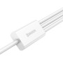 Кабель Baseus Superior Series Fast Charging USB Type-A - USB Type-C/microUSB/Lightning (1 м, белый) Кабель Baseus Superior Series Fast Charging USB Type-A - USB Type-C/microUSB/Lightning (1 м, белый)