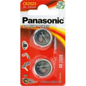 Батарейки Panasonic CR2025 2 шт. [CR-2025EL/2B]