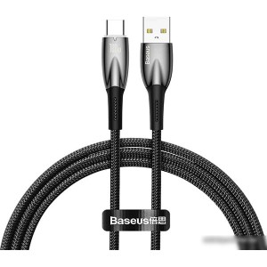 Кабель Baseus Glimmer Series Fast Charging Data Cable USB Type-A - Type-C 100W CADH000501 (2 м, черный)