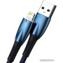 Кабель Baseus Glimmer Series Fast Charging Data Cable USB Type-A - Lightning 2.4A CADH000303 (2 м, синий) Кабель Baseus Glimmer Series Fast Charging Data Cable USB Type-A - Lightning 2.4A CADH000303 (2 м, синий)