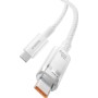 Кабель Baseus Explorer Series Fast Charging Cable Auto Power-Off For Overheating 100W USB Type-C - USB Type-C (1 м, белый) Кабель Baseus Explorer Series Fast Charging Cable Auto Power-Off For Overheating 100W USB Type-C - USB Type-C (1 м, белый)