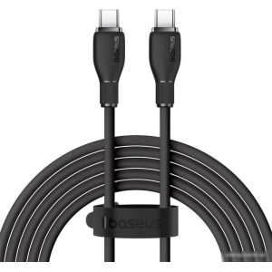 Кабель Baseus Pudding Series Fast Charging Cable 100W USB Type-C - USB Type-C (2 м, черный)