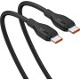 Кабель Baseus Pudding Series Fast Charging Cable 100W USB Type-C - USB Type-C (2 м, черный) Кабель Baseus Pudding Series Fast Charging Cable 100W USB Type-C - USB Type-C (2 м, черный)