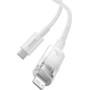 Кабель Baseus Explorer Series Fast Charging Cable with Smart Temperature Control 20W USB Type-C - Lightning (1 м, белый)