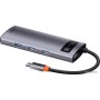 USB-хаб Baseus Metal Gleam Series Multifunctional HUB Type-C Hub Docking Station CAHUB-CX0G
