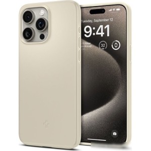 Чехол для телефона Spigen Thin Fit для iPhone 15 Pro Max ACS06551 (бежевый)