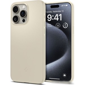 Чехол для телефона Spigen Thin Fit для iPhone 15 Pro ACS06694 (бежевый)