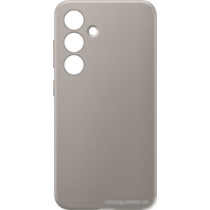 Чехол для телефона Samsung Vegan Leather Case S24 (серо-коричневый)