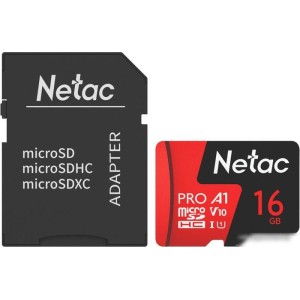 Карта памяти Netac P500 Extreme Pro 16GB NT02P500PRO-016G-R (с адаптером)