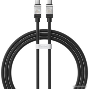 Кабель Baseus CoolPlay Series USB Type-C - USB Type-C (1 м, черный) Кабель Baseus CoolPlay Series USB Type-C - USB Type-C (1 м, черный)