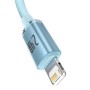 Кабель Baseus Crystal Shine USB Type-A - Lightning (2 м, голубой) Кабель Baseus Crystal Shine USB Type-A - Lightning (2 м, голубой)