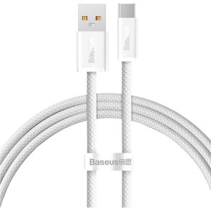Кабель Baseus Dynamic Series Fast Charging Data Cable 100W USB Type-A - USB Type-C (1 м, белый) Кабель Baseus Dynamic Series Fast Charging Data Cable 100W USB Type-A - USB Type-C (1 м, белый)